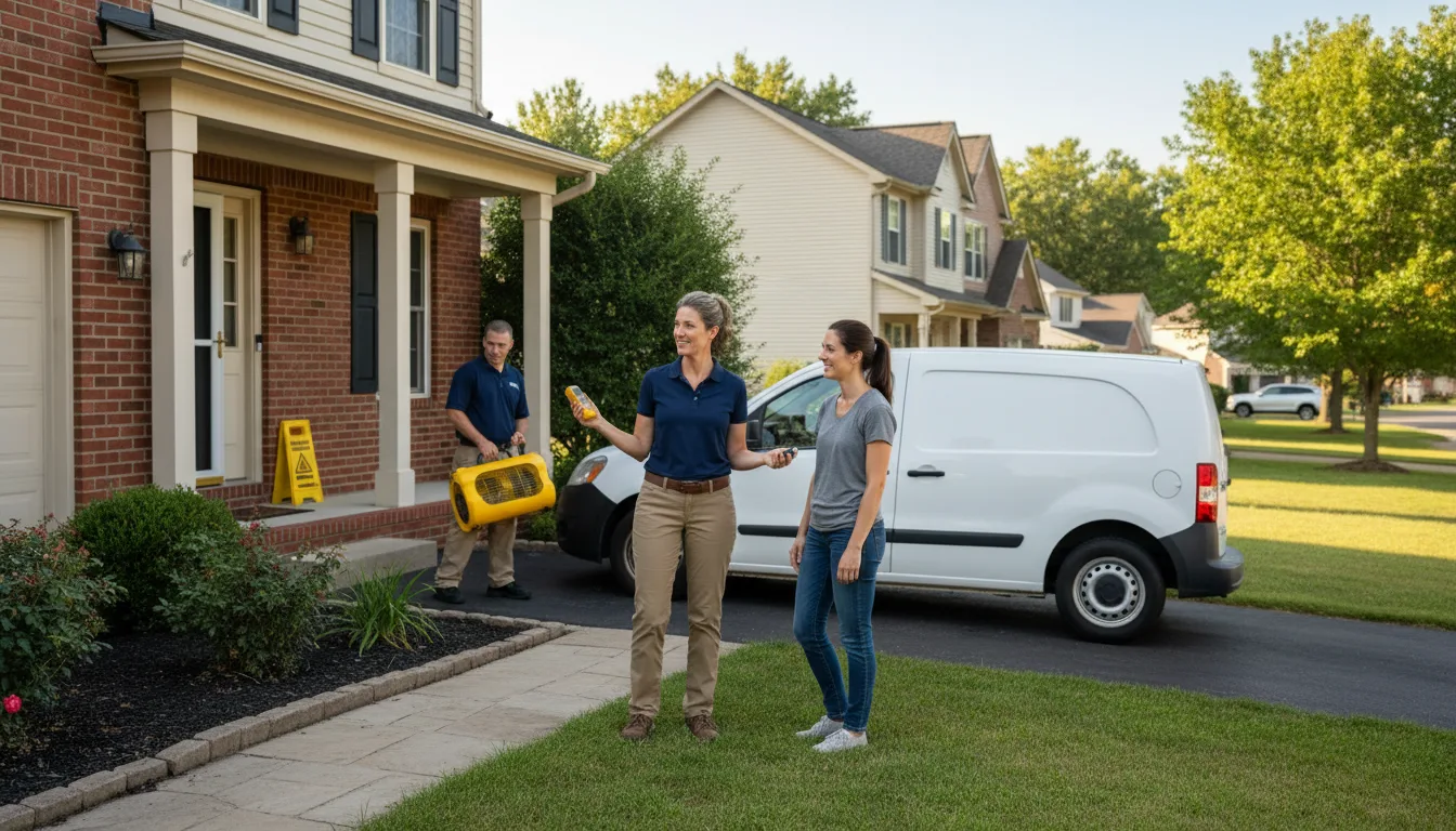 Water restoration image for Dehumidification And Cleanup Services in Hickory Plains, AR
